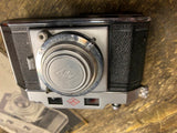 Vtg Agfa Karat folding camera Solinar Lens Case flash 35mm Film 50mm 50's Lot!