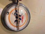 Miller lIght Beer Clock neon Breweriana Man CAve TAvern Collectible!
