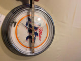 Miller lIght Beer Clock neon Breweriana Man CAve TAvern Collectible!