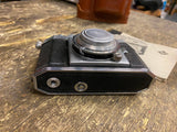 Vtg Agfa Karat folding camera Solinar Lens Case flash 35mm Film 50mm 50's Lot!