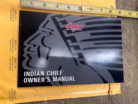 NOS Factory Indian Chief gilroy owners manual Book Original!