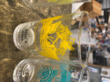 Vtg Hazel Atlas Set of 4 Antique Car Design Barware Drinking Glasses Buick Hudso