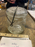 Vtg Half Pint Atlas E Z Seal Jar Wire Bail Regular Mouth Glass Lid Canning