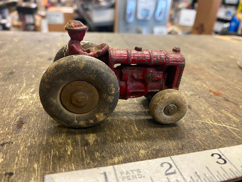 Vtg Arcade Hubley Kilgore Cast Iron Toy Tractor 1930's Orig Antique Fordson Rubb