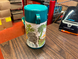 Vintage Aladdin The Lion King Walt Disney Lunchbox Thermos Green lid