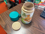 Vintage Aladdin The Lion King Walt Disney Lunchbox Thermos Green lid