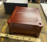 Vtg wood Hamilton watch presentation box Khaki Aviation Gift Wristwatch Original