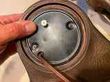 Lanshire Time For Luck Horseshoe Horse Desk Mantle Clock Vtg Metal Western Count