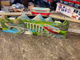Vtg Technofix 252 Mountain Express Windup Litho tin Toy US Germany Train railroa
