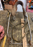 Vtg Horse Bit Western Cowboy Carriage  Riding Metal Mouth Curb Tack Bridle #3