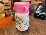 Vintage 1989 Aladdin Industries Holly Hobbie Lunchbox Thermos Pink Lid