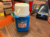 Vintage 1975 King-Seeley National Football League Lunchbox Blue Thermos