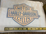 Vtg 1970's Harley Davidson T shirt transfer Iron on Clothing shovelhead Era NOS!