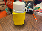 Vintage 1980s King-Seeley The Smurfs Yellow Lunchbox Thermos USA Made