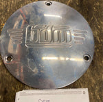BIG DOG MOTORCYCLES 3 HOLE DERBY CLUTCH COVER BDM LOGO CHOPPER POLISHED