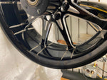 Custom Black Rear mag wheel 2009^ Harley Touring FLH Bagger 6x18 PM SMT Billet!