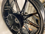 Custom Black Rear mag wheel 2009^ Harley Touring FLH Bagger 6x18 PM SMT Billet!