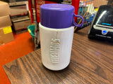 Vintage 1990 Mattel Inc Barbie Lunchbox Plastic Thermos purple Cup