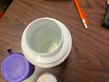 Vintage 1990 Mattel Inc Barbie Lunchbox Plastic Thermos purple Cup