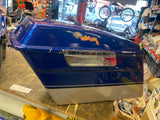 OEM Factory Saddlebags Harley Touring Ultra Classic Glide King 93-13 Blue silver