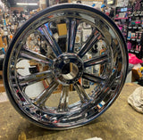 Chrome Custom Mag Wheel 16x5 Hard Luck Harley Chopper Softail New!