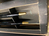 Vtg donald kirkham Engraved Pen Pencil Set Military Gold Plated Award Office Pro