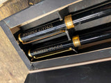 Vtg donald kirkham Engraved Pen Pencil Set Military Gold Plated Award Office Pro