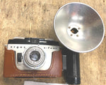 Vtg Argus Camera Film A-four W flash cover 35mm Brown Leather Case Photography