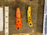 Vtg Helin Flatfish fishing lures Wood Flyrod S3 X5 U20 X7 F7 Lot #1