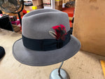 Vintage 1950s Made In USA Stevens Beaver Blend Waterway Progressed Hat Sz 6 3/4