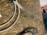 Pair 39" Throttle Cables Harley Sportster Dyna Softail Touring 1996^ Braided SS