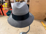 Vintage 1950s Made In USA Stevens Beaver Blend Waterway Progressed Hat Sz 6 3/4