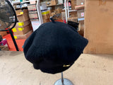Vtg Normandy Ultrabasque 100% Wool Beret Made in Czechoslovakia Black W/ Pin