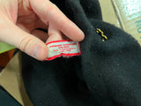 Vtg Normandy Ultrabasque 100% Wool Beret Made in Czechoslovakia Black W/ Pin