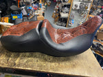 Custom Snakeskin Seat Harley Touring 1997-2007 FLH Ultra classic Glide Bagger!