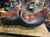Custom Snakeskin Seat Harley Touring 1997-2007 FLH Ultra classic Glide Bagger!