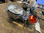 Passing Lamps Spotlights Harley Sportster Dyna 39mm Fork OEM Chrome Running ligh