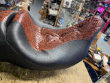 Custom Snakeskin Seat Harley Touring 1997-2007 FLH Ultra classic Glide Bagger!