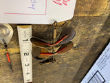 Vtg G M Skinner fishing lures Spinnerbaits Pfluege tandem feather tail Bass Pike