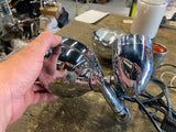 Passing Lamps Spotlights Harley Sportster Dyna 39mm Fork OEM Chrome Running ligh