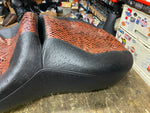 Custom Snakeskin Seat Harley Touring 1997-2007 FLH Ultra classic Glide Bagger!