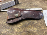 Vtg 1940's WW2 923 H H heiser Revolver Holster Leather s&w 38 special Police MP