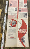 Vtg Whizzer Accessorie Motorized Bicycle Catalogue Book 50's Brochure literature