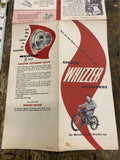 Vtg Whizzer Accessorie Motorized Bicycle Catalogue Book 50's Brochure literature