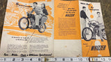 Vtg Whizzer Sportsman Motorized Bicycle Catalogue Book 50's Brochure literature!