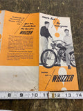 Vtg Whizzer Sportsman Motorized Bicycle Catalogue Book 50's Brochure literature!