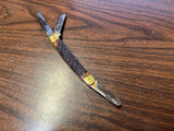 Vintage Kabar Peachey 3-Blade Folding Pocket Knife Stag Handle