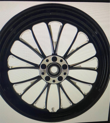 Manhattan Rear Black Wheel 16 X 3.5 Harley Softail Heritage Fatboy sportste Dyna