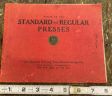 Antique Printing Press Catalogue Book Brochure parts 1800's Babcock Manufact Co
