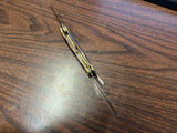 Vintage Kabar Peachey 3-Blade Folding Pocket Knife Stag Handle